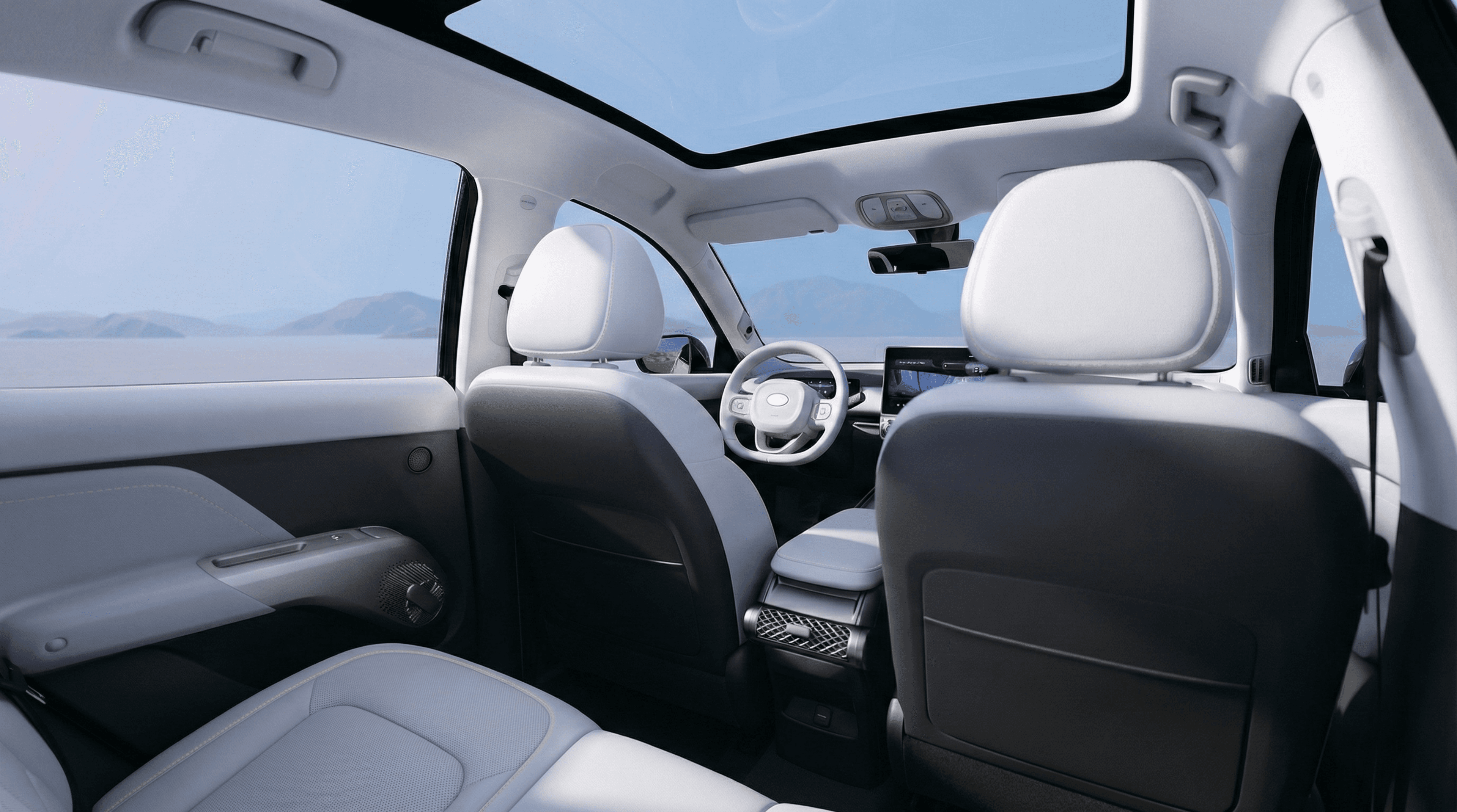 Panoramic glass roof